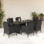 7-piece garden dining set and black synthetic rattan cushions by , Garden sets - Ref: Foro24-3211880, Price: 709,81 €, Discou...