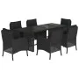 7-piece garden dining set and black synthetic rattan cushions by , Garden sets - Ref: Foro24-3211880, Price: 709,81 €, Discou...