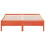 Estructura de cama madera maciza pino marrón cera 120x200 cm de , Camas y somieres - Ref: Foro24-842705, Precio: 103,36 €, De...