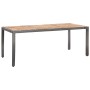 Set de comedor de jardín 9 pzas y cojines ratán sintético gris de vidaXL, Conjuntos de jardín - Ref: Foro24-46020, Precio: 89...