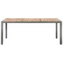 Garten-Essgruppe 9-teilig und graue synthetische Rattankissen von vidaXL, Gartensets - Ref: Foro24-46020, Preis: 881,70 €, Ra...