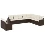 10-piece garden sofa set and brown synthetic rattan cushions by , Garden sets - Ref: Foro24-3219163, Price: 681,65 €, Discoun...