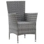 Garten-Essgruppe 9-teilig und graue synthetische Rattankissen von vidaXL, Gartensets - Ref: Foro24-46020, Preis: 881,70 €, Ra...