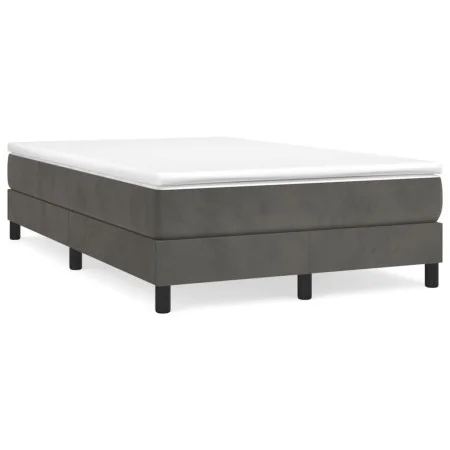 Boxspringbett mit dunkelgrauer Samtmatratze 120x190 cm von , Betten und Lattenroste - Ref: Foro24-3269678, Preis: 364,32 €, R...