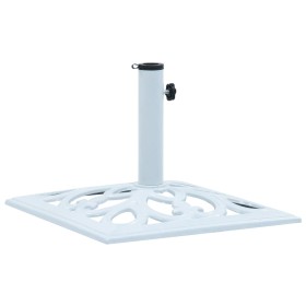 Base de sombrilla de hierro fundido blanco 12 kg 49 cm