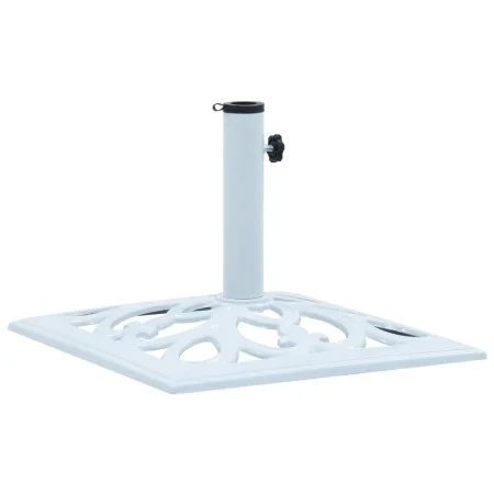 White cast iron umbrella base 12 kg 49 cm by vidaXL, Umbrella bases - Ref: Foro24-47867, Price: 55,53 €, Discount: %