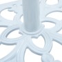 Base de sombrilla de hierro fundido blanco 12 kg 49 cm de vidaXL, Bases para sombrillas - Ref: Foro24-47867, Precio: 61,53 €,...