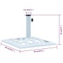 Schirmgestell aus weißem Gusseisen 12 kg 49 cm von vidaXL, Schirmständer - Ref: Foro24-47867, Preis: 61,63 €, Rabatt: %