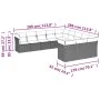 Garden sofa set 11 pieces with brown synthetic rattan cushions by , Garden sets - Ref: Foro24-3218353, Price: 672,09 €, Disco...