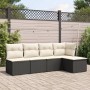 5-teiliges Gartenmöbel-Set und schwarze synthetische Rattankissen von , Gartensets - Ref: Foro24-3249355, Preis: 273,84 €, Ra...
