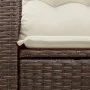 Garden sofa with cushions 2 seater brown synthetic rattan by , Outdoor sofas - Ref: Foro24-366209, Price: 159,03 €, Discount: %