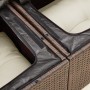 Garden sofa with cushions 2 seater brown synthetic rattan by , Outdoor sofas - Ref: Foro24-366221, Price: 172,34 €, Discount: %