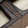 Gartensofa mit Kissen, 2-Sitzer, braunes synthetisches Rattan von , Outdoor-Sofas - Ref: Foro24-366221, Preis: 176,30 €, Raba...
