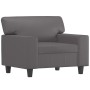 Grauer Kunstledersessel 60 cm von , Sofas - Ref: Foro24-359409, Preis: 136,65 €, Rabatt: %