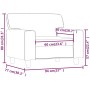 Grauer Kunstledersessel 60 cm von , Sofas - Ref: Foro24-359409, Preis: 136,65 €, Rabatt: %