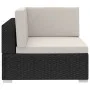 3-piece garden sofa set and black synthetic rattan cushions by vidaXL, Garden sets - Ref: Foro24-47264, Price: 270,60 €, Disc...