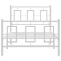 Metallbettgestell mit Kopf- und Fußteil weiß 90x190 cm von , Betten und Lattenroste - Ref: Foro24-374300, Preis: 84,06 €, Rab...