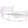 Metallbettgestell mit Kopf- und Fußteil weiß 90x190 cm von , Betten und Lattenroste - Ref: Foro24-374300, Preis: 84,06 €, Rab...