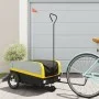 Remolque para bicicleta hierro negro y amarillo 45 kg de , Remolques para bicicletas - Ref: Foro24-94071, Precio: 90,00 €, De...
