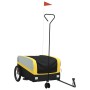 Schwarz-gelber Fahrradanhänger aus Eisen, 45 kg von , Fahrradanhänger - Ref: Foro24-94071, Preis: 91,39 €, Rabatt: %