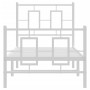 Metallbettgestell mit Kopf- und Fußteil weiß 75x190 cm von , Betten und Lattenroste - Ref: Foro24-374298, Preis: 75,31 €, Rab...