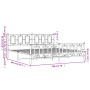 Estructura cama metal con cabecero y pie cama blanco 193x203 cm de , Camas y somieres - Ref: Foro24-374314, Precio: 149,52 €,...