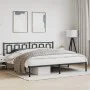Bettgestell mit schwarzem Metallkopfteil 193x203 cm von , Betten und Lattenroste - Ref: Foro24-374247, Preis: 126,11 €, Rabat...