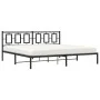 Bettgestell mit schwarzem Metallkopfteil 193x203 cm von , Betten und Lattenroste - Ref: Foro24-374247, Preis: 126,11 €, Rabat...