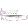 Estructura de cama con cabecero metal negro 193x203 cm de , Camas y somieres - Ref: Foro24-374247, Precio: 126,11 €, Descuent...