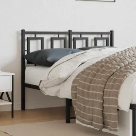 Kopfteil aus schwarzem Metall, 120 cm von , Kopf- und Fußteile - Ref: Foro24-374272, Preis: 43,48 €, Rabatt: %