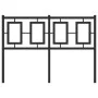 Cabecero de metal negro 120 cm de , Cabeceros y pies de cama - Ref: Foro24-374272, Precio: 43,48 €, Descuento: %