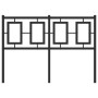 Kopfteil aus schwarzem Metall, 120 cm von , Kopf- und Fußteile - Ref: Foro24-374272, Preis: 44,14 €, Rabatt: %