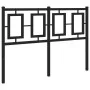 Black metal headboard 120 cm by , Headboards and footboards - Ref: Foro24-374272, Price: 43,48 €, Discount: %