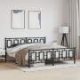 Estructura de cama cabecero y estribo metal negro 183x213 cm de , Camas y somieres - Ref: Foro24-374264, Precio: 157,42 €, De...