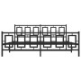 Estructura de cama cabecero y estribo metal negro 183x213 cm de , Camas y somieres - Ref: Foro24-374264, Precio: 157,42 €, De...