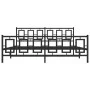 Estructura de cama cabecero y estribo metal negro 183x213 cm de , Camas y somieres - Ref: Foro24-374264, Precio: 155,24 €, De...
