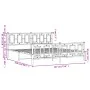 Estructura de cama cabecero y estribo metal negro 183x213 cm de , Camas y somieres - Ref: Foro24-374264, Precio: 155,24 €, De...