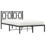 Bettgestell mit schwarzem Metallkopfteil 120x200 cm von , Betten und Lattenroste - Ref: Foro24-374239, Preis: 105,09 €, Rabat...