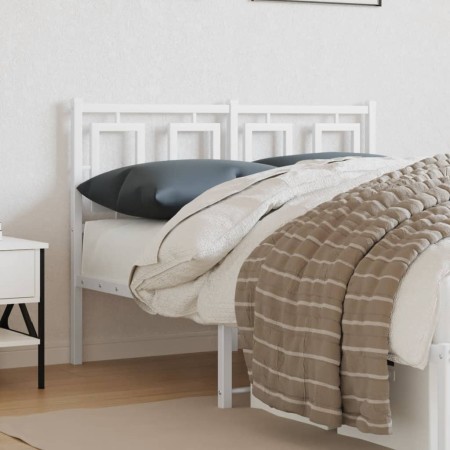 Kopfteil aus weißem Metall, 120 cm von , Kopf- und Fußteile - Ref: Foro24-374321, Preis: 42,08 €, Rabatt: %