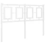 Cabecero de metal blanco 120 cm de , Cabeceros y pies de cama - Ref: Foro24-374321, Precio: 41,52 €, Descuento: %