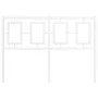 Cabecero de metal blanco 120 cm de , Cabeceros y pies de cama - Ref: Foro24-374321, Precio: 41,52 €, Descuento: %