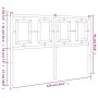 Cabecero de metal blanco 120 cm de , Cabeceros y pies de cama - Ref: Foro24-374321, Precio: 41,52 €, Descuento: %