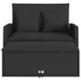 2-Sitzer-Gartensofa mit schwarzen synthetischen Rattankissen von , Outdoor-Sofas - Ref: Foro24-365132, Preis: 277,55 €, Rabat...