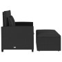 2-Sitzer-Gartensofa mit schwarzen synthetischen Rattankissen von , Outdoor-Sofas - Ref: Foro24-365132, Preis: 252,97 €, Rabat...