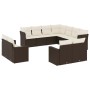 Garden sofa set 11 pieces with brown synthetic rattan cushions by , Garden sets - Ref: Foro24-3219123, Price: 667,85 €, Disco...