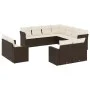 Garden sofa set 11 pieces with brown synthetic rattan cushions by , Garden sets - Ref: Foro24-3219123, Price: 708,43 €, Disco...