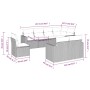 8-piece garden sofa set and brown synthetic rattan cushions by , Garden sets - Ref: Foro24-3219233, Price: 574,56 €, Discount: %