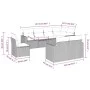 8-teilige Gartensofagarnitur und braune synthetische Rattankissen von , Gartensets - Ref: Foro24-3219233, Preis: 566,00 €, Ra...