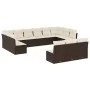 Garden sofa set with cushions 13 pieces brown PE rattan by , Garden sets - Ref: Foro24-3250232, Price: 791,00 €, Discount: %