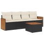 5-piece garden furniture set and black synthetic rattan cushions by , Garden sets - Ref: Foro24-3259858, Price: 297,77 €, Dis...